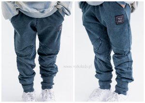 Spodnie dekatyzowane patki DARK BLUE / Nunu