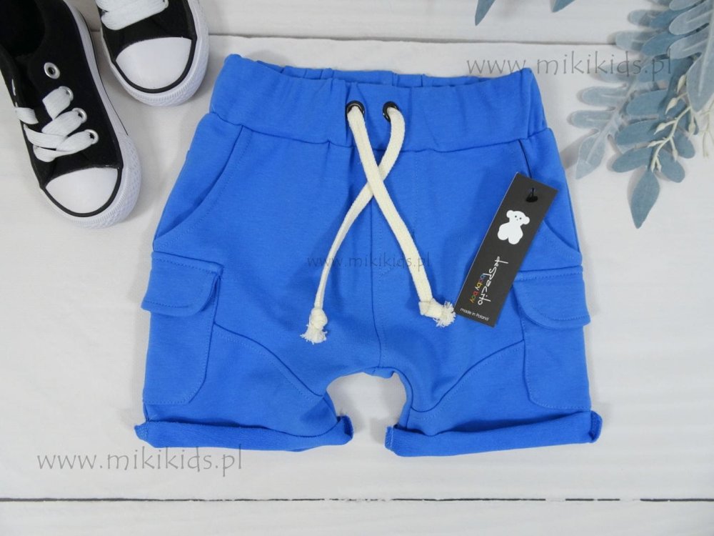 Szorty bawełniane cargo / kobalt DESPACITO 