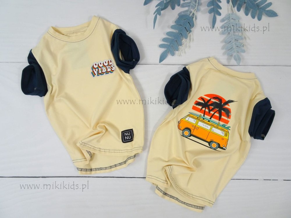 T-shirt slim PALMS / wanilia NUNU   