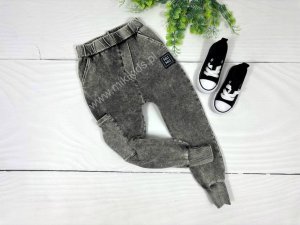 Spodnie bojówki slim jeans black / Nunu  