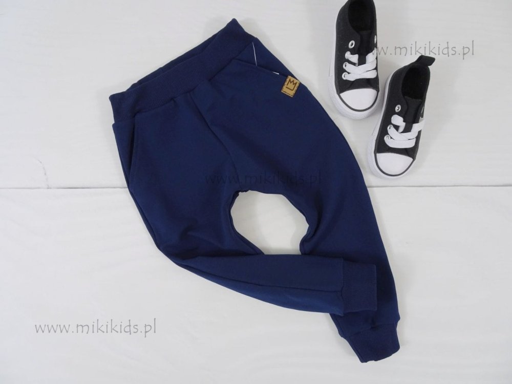 Spodnie dzianinowe marines / granat MIMI 