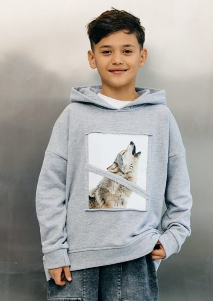 Bluza z kapturem / szara MASHMNIE 