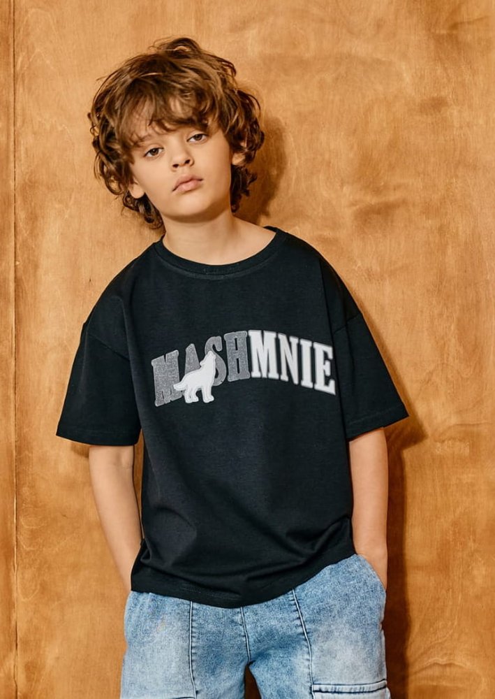 T-shirt  MASHMNIE / czarny 