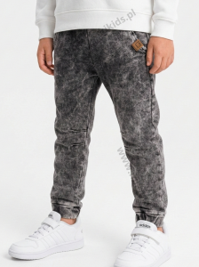 Spodnie joggery slim jeans ACID GREY / MIMI  