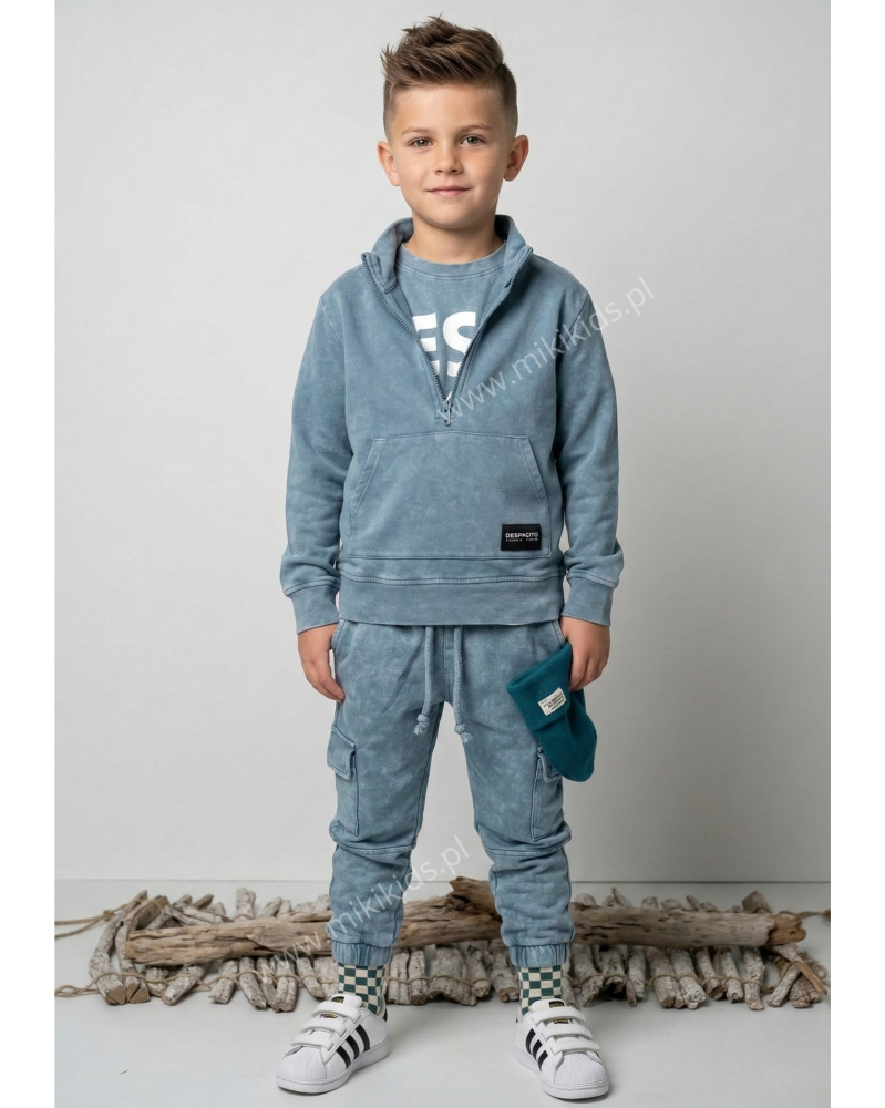 Bluza kangurka na stójce / vintage mineral DESPACITO
