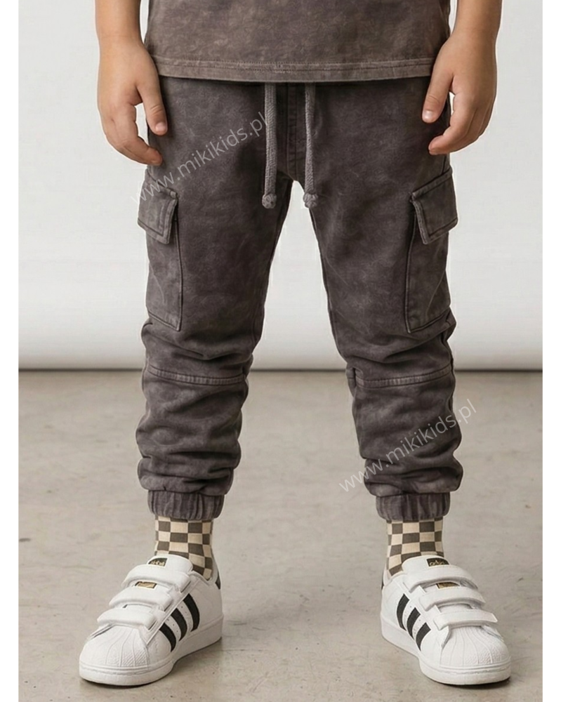 Spodnie joggers dekatyzowane / vintage brown DESPACITO   