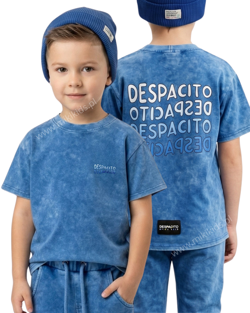 T-shirt dekatyzowany DESPACITO acid blue