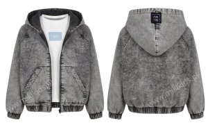 Kurtka jeansowa over BLACK / NUNU 