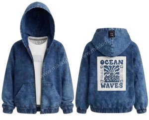 Kurtka jeansowa over DARK BLUE / NUNU 