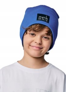 Czapka prążkowana / niebieska MASHMNIE   