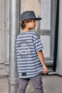 T-shirt  MASHMNIE niebieski w paski