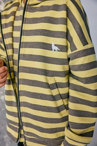 Bluza rozpinana MASHMNIE / żółta w paski