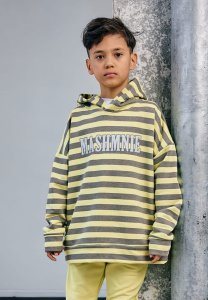 Bluza z kapturem / żółta w paski MASHMNIE 