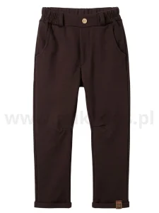 Spodnie wizytowe z dzianiny / czekolada MIMI    