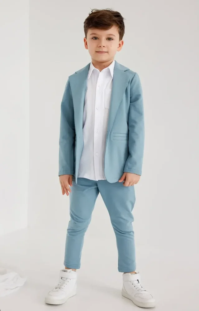 Garnitur dzianinowy / błękitny ALL FOR KIDS