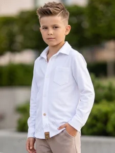 Koszula lacoste biała BOY / MIMI 