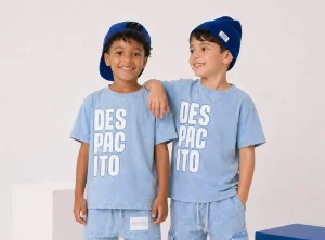 T-shirt dekatyzowany DESPACITO LIMITED / sky blue