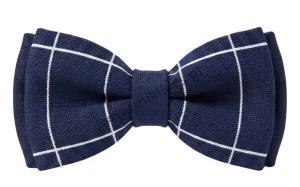 Mucha elegancka / krata granatowa M02