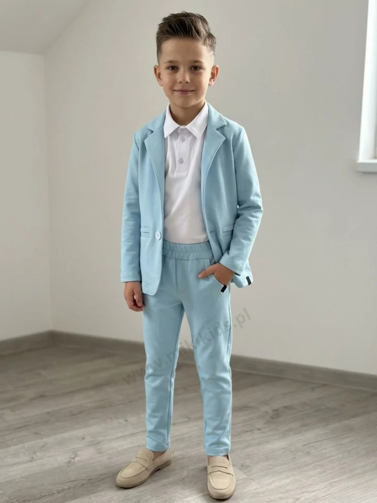 Garnitur dzianinowy / błękitny ALL FOR KIDS