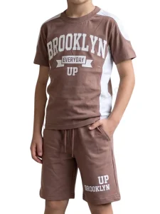 Komplet dwuczęściowy BROOKLYN / brązowy KOCAK 