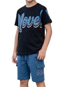 Komplet dwuczęściowy MOVE / niebieski KOCAK 