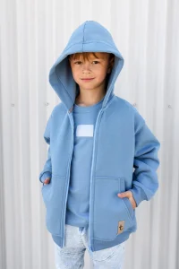 Bluza z kapturem ZIP / niebieska TUSS