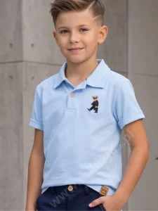Koszulka polo lacoste TEDDY / błękitna  MIMI 