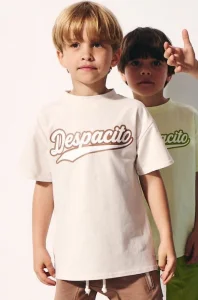 T-shirt bawełniany DESPACITO / jasny beż