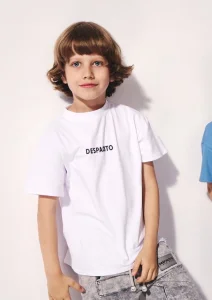 T-shirt bawełniany DESPACITO basic / biały