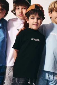 T-shirt bawełniany DESPACITO basic / czarny