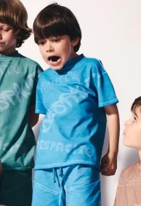 T-shirt dekatyzowany cold dye / petrol DESPACITO 