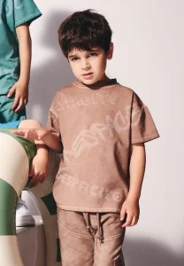T-shirt dekatyzowany cold dye / beżowy DESPACITO 