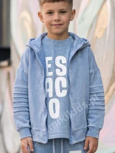 Bluza dekatyzowana zakładki LIMITED / sky blue DESPACITO 