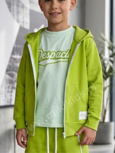 Bluza parka bawełniana / limonka DESPACITO 