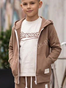 Bluza parka bawełniana / beżowa DESPACITO 
