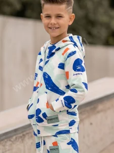 Bluza parka bawełniana w autorski wzór / DESPACITO  