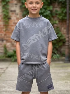 T-shirt dekatyzowany cold dye / szary DESPACITO