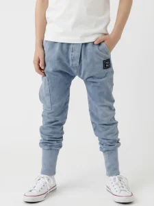 Spodnie dekatyzowane BOJÓWKI / blue NUNU 
