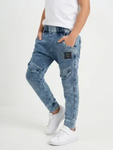 Spodnie dekatyzowane PATKI / jeans blue NUNU  