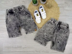 Szory dekatyzowane ACID LIGHT BLACK JEANS / MIMI   