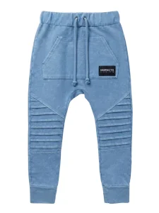 Spodnie dekatyzowane slim  zakładki  ACID vintage baby blue / DESPACITO    