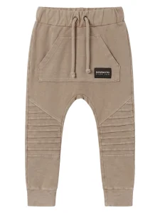 Spodnie dekatyzowane zakładki / light beige DESPACITO