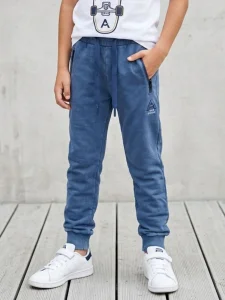 Spodnie dekatyzowane joggery / blue 