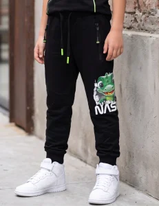 Spodnie dresowe joggery DINO / black F26   