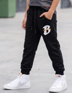 Spodnie dresowe "B" / black F26    