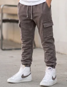 Spodnie joggers dekatyzowane / vintage brown DESPACITO   