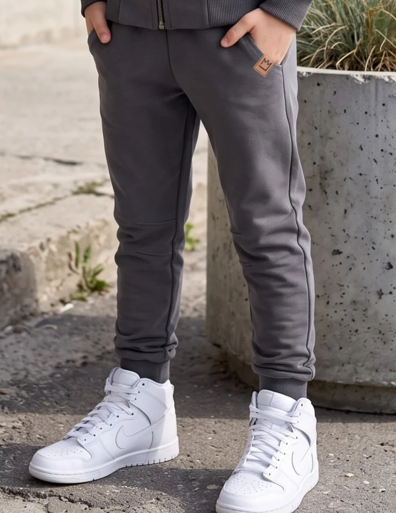 Spodnie joggery / stalowe MIMI 