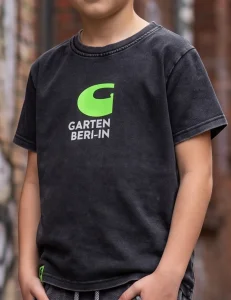 T-shirt dekatyzowany GARTEN BERI-IN / black