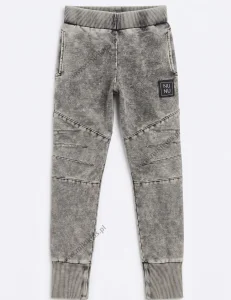 Spodnie dekatyzowane joggery / light black NUNU