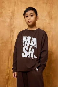 Longsleeve MASHMNIE / ciemny brąz